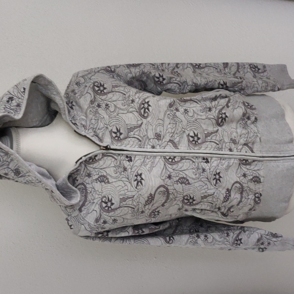 Swirly Stars Hooded Zipper Sweater - Picture 1 of 9